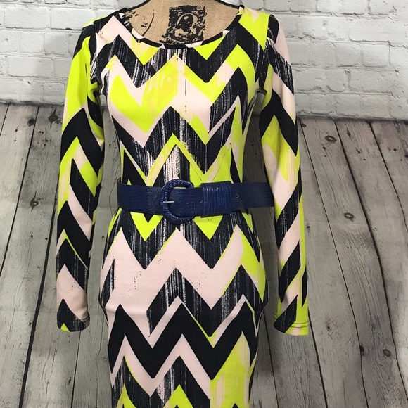 Multi Colored BodyCon Dress - Picture 1 of 4